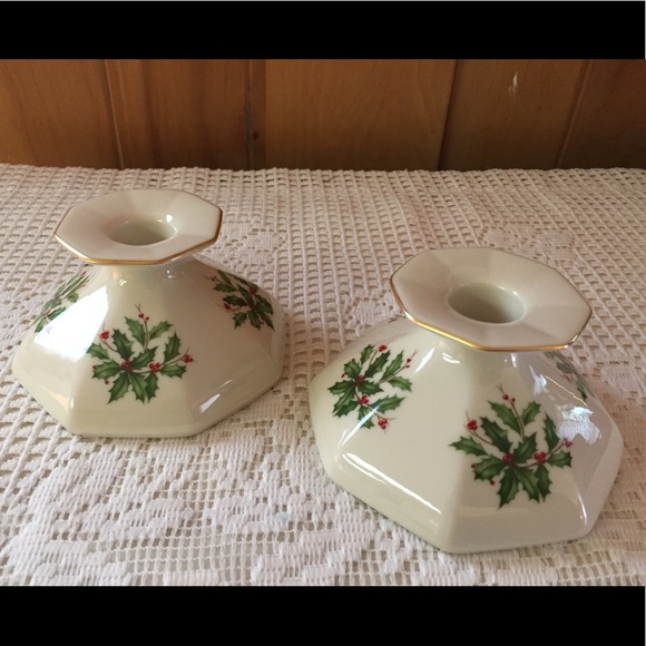 Lenox Accents Special Lenox Octagonal Holiday Candle Holders Poshmark